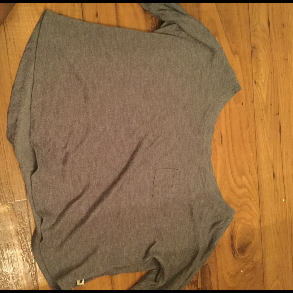 Gray Cropped shirt. Never worn.